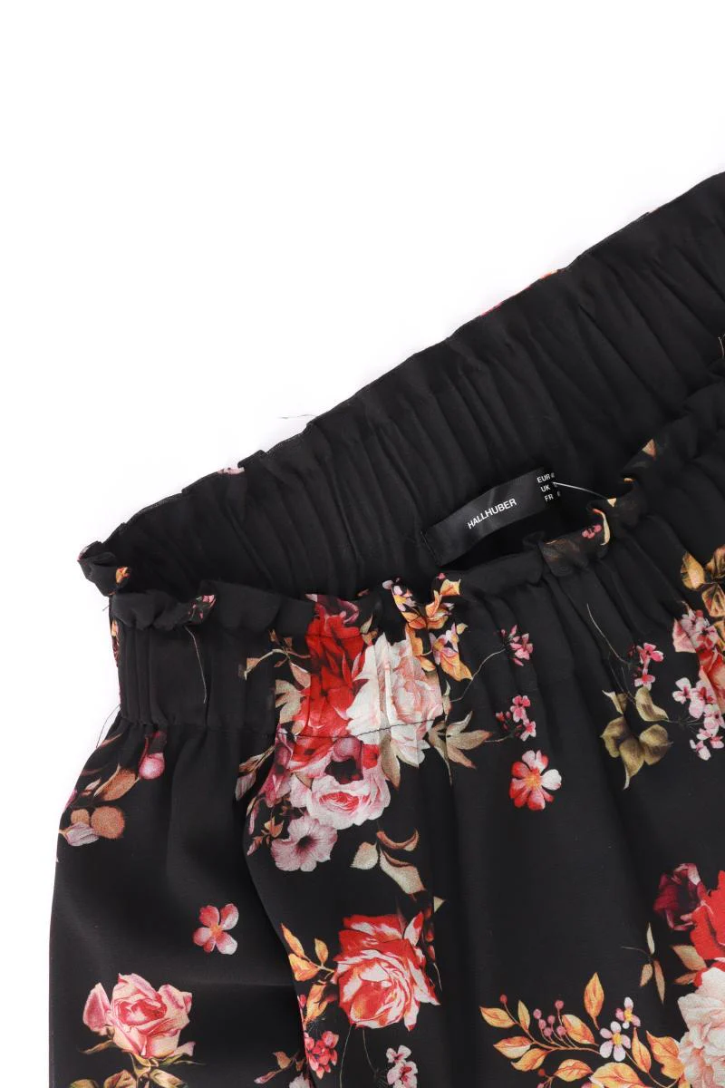 Hallhuber Stretchrock Gr. 40 mit Blumenmuster schwarz aus Polyester - Image 3
