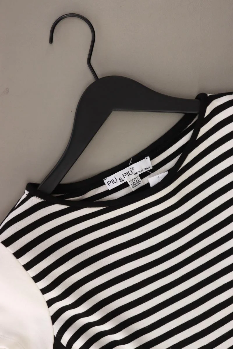 PiuPiu Kurzarmkleid Gr. 40 gestreift schwarz aus Viskose - Image 3