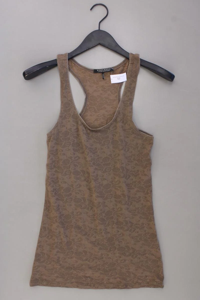 Maison Scotch Trägertop Gr. S braun aus Baumwolle