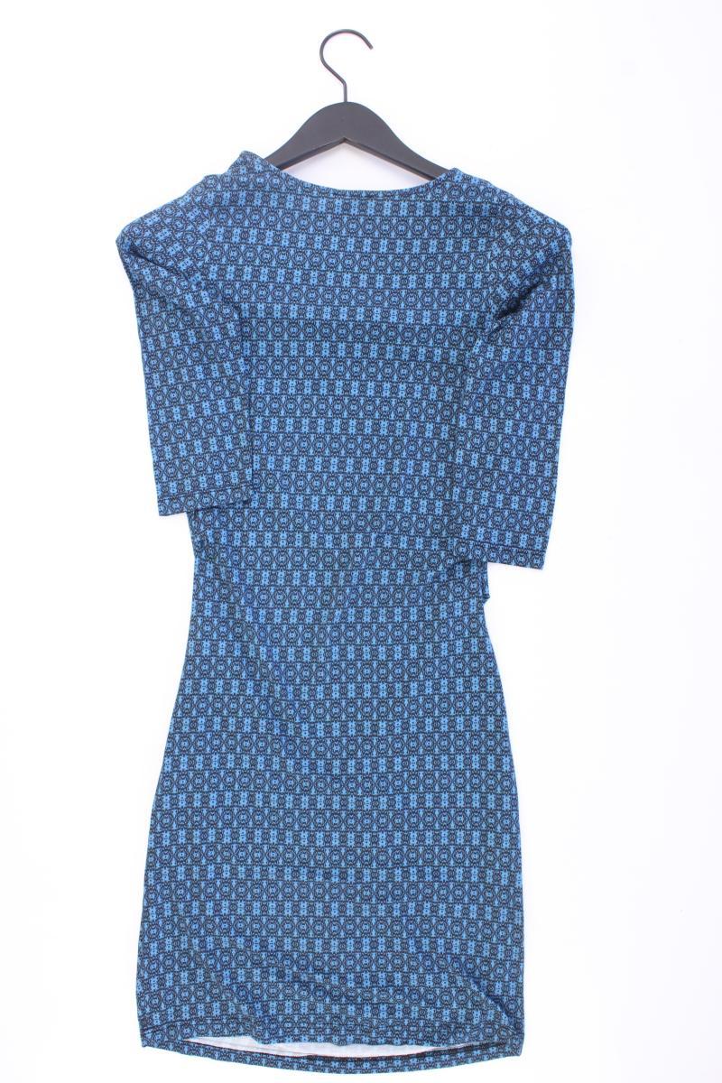 Ato Berlin Jerseykleid Gr. XS geometrisches Muster 3/4 Ärmel blau aus Viskose - Image 3