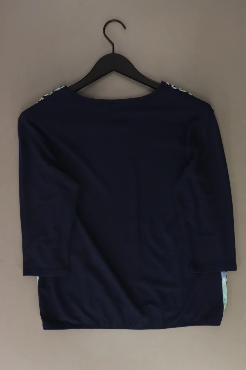 Le Comte Printshirt Gr. 38 mit Blumenmuster 3/4 Ärmel blau - Image 2