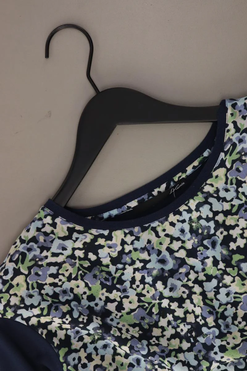 Le Comte Printshirt Gr. 38 mit Blumenmuster 3/4 Ärmel blau - Image 3