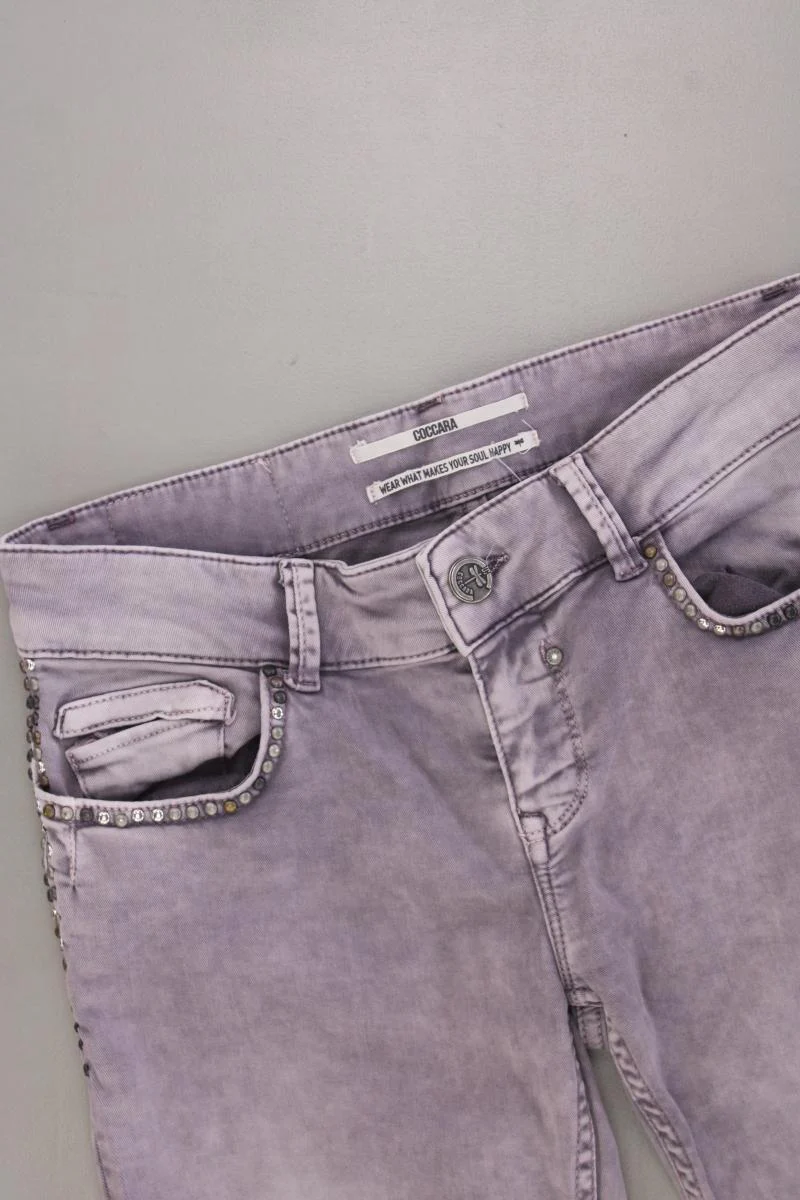 Coccara Skinny Jeans Gr. W26 mit Nieten lila aus Baumwolle - Image 2