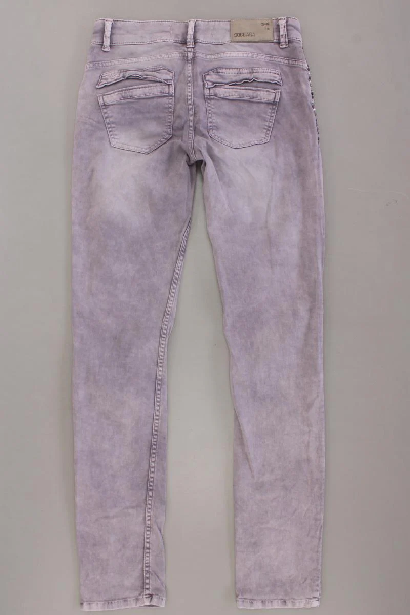 Coccara Skinny Jeans Gr. W26 mit Nieten lila aus Baumwolle - Image 3