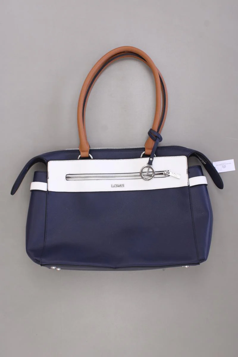 L. Credi Henkeltasche blau aus Polyurethan