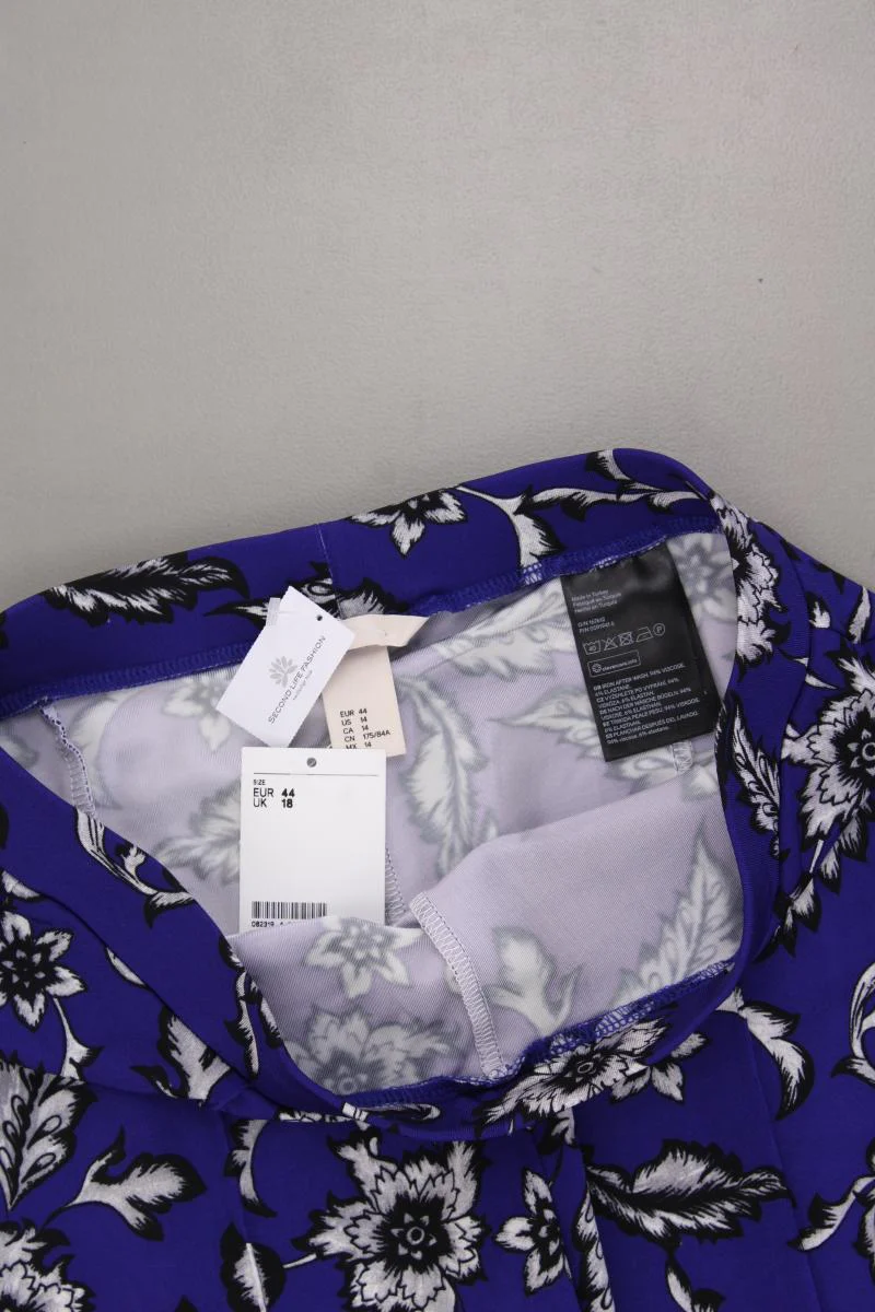 H&M Leggings Gr. 44 mit Blumenmuster neu mit Etikett blau aus Polyester - Image 2