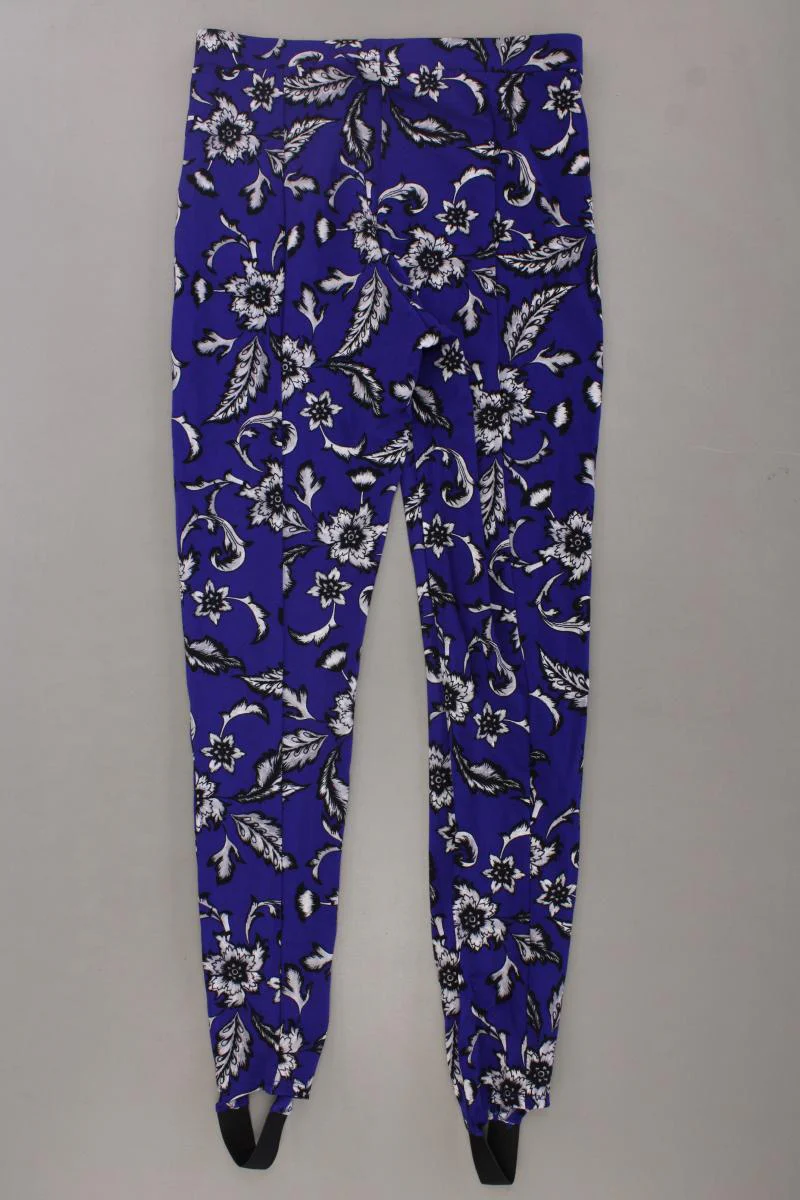 H&M Leggings Gr. 44 mit Blumenmuster neu mit Etikett blau aus Polyester - Image 3