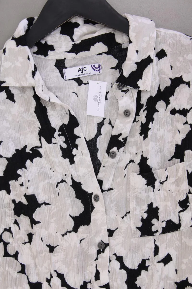 AJC Fashion Minilkeid Gr. 38 mit Blumenmuster Ärmellos grau aus Viskose - Image 2