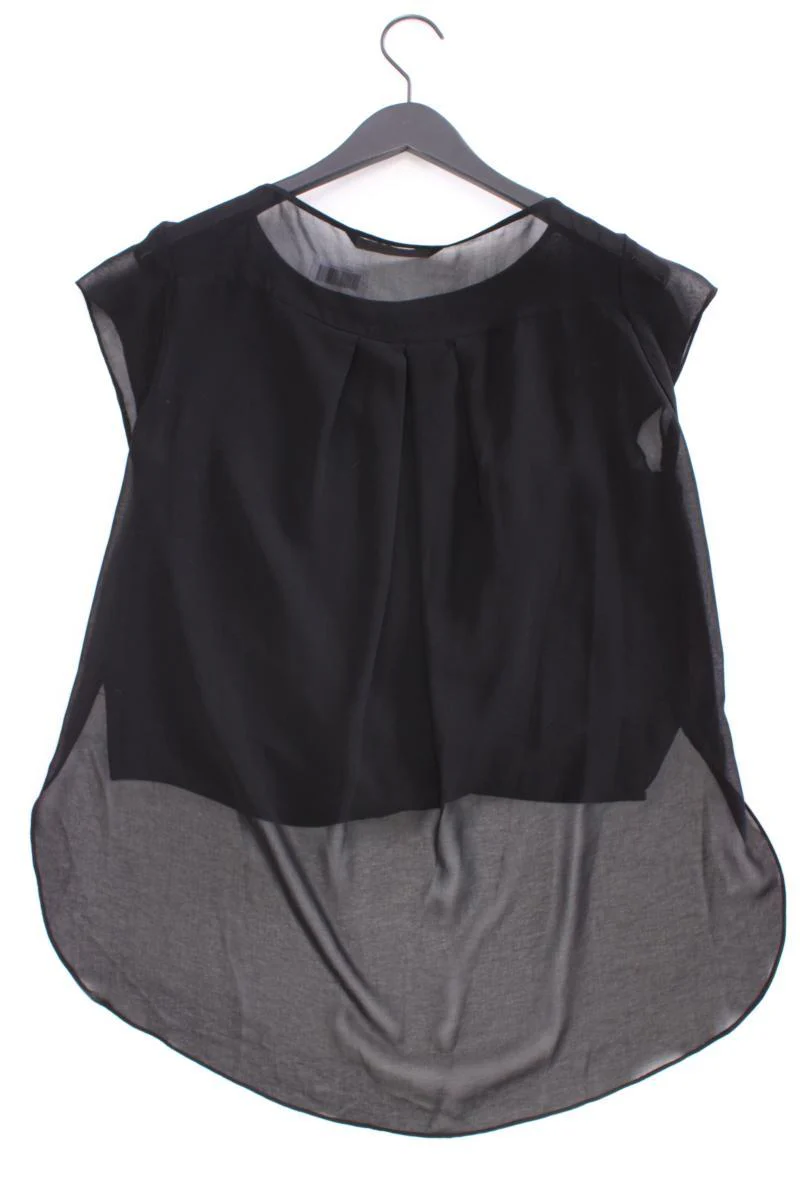 Zara Chiffonbluse Gr. M Kurzarm schwarz - Image 3