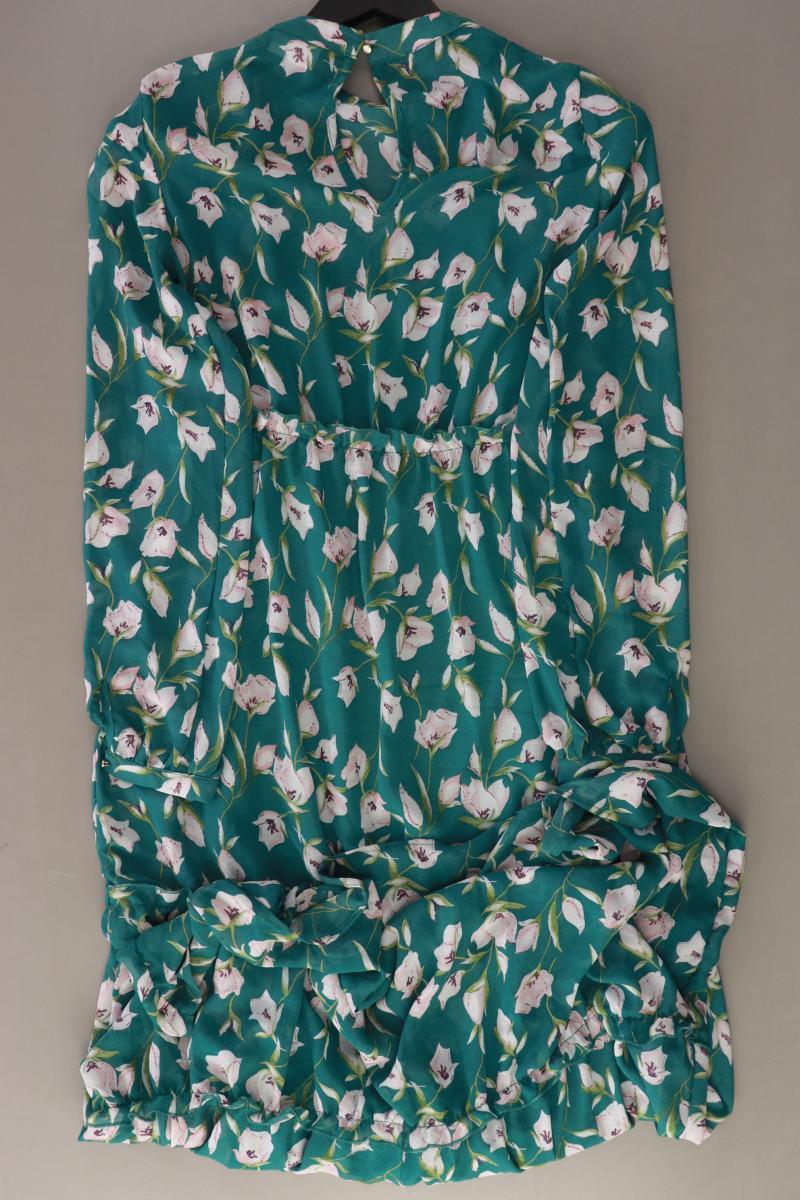 Vila Chiffonkleid Gr. 34 mit Blumenmuster mit Gürtel Langarm grün aus Polyester - Image 2