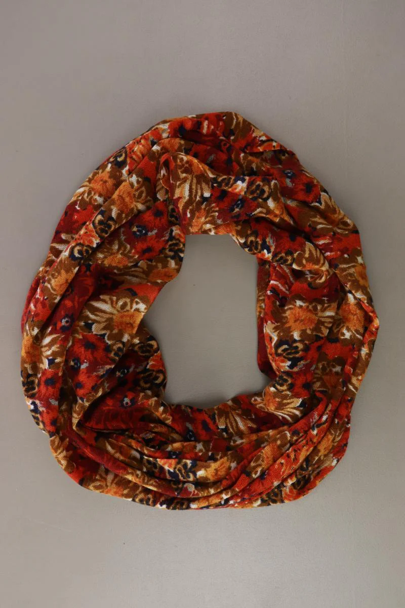 Tuch mit Blumenmuster orange