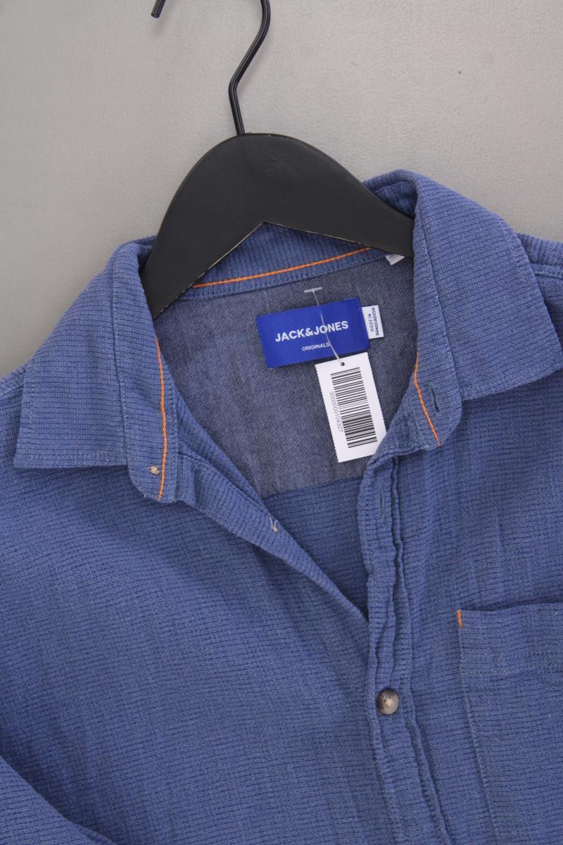 Jack & Jones Langarmhemd für Herren Gr. M blau aus Baumwolle - Image 2