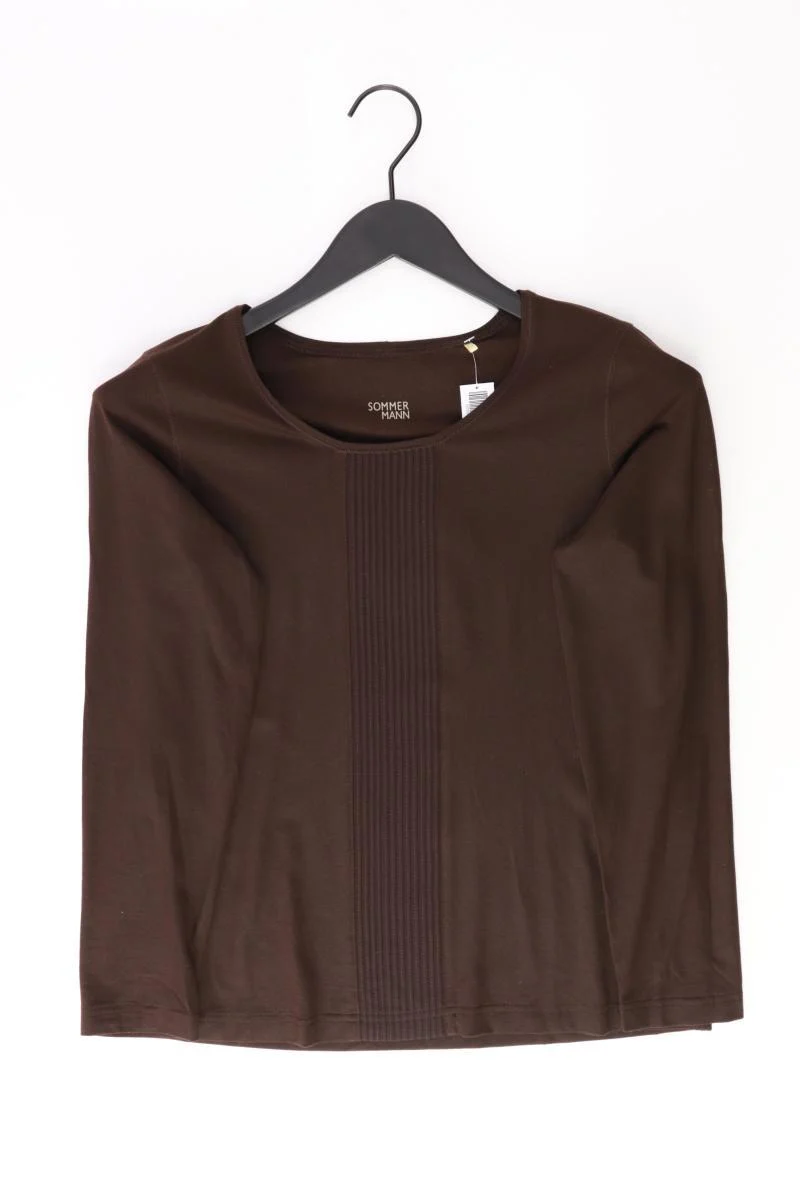 Sommermann Longsleeve-Shirt Gr. 36 Langarm braun aus Viskose