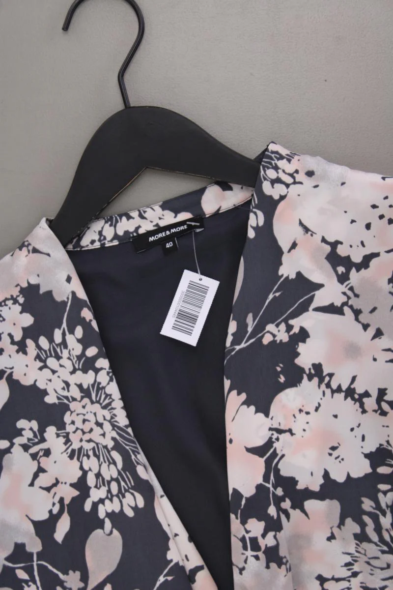 More&More Midikleid Gr. 40 mit Blumenmuster Ärmellos grau aus Polyester - Image 2