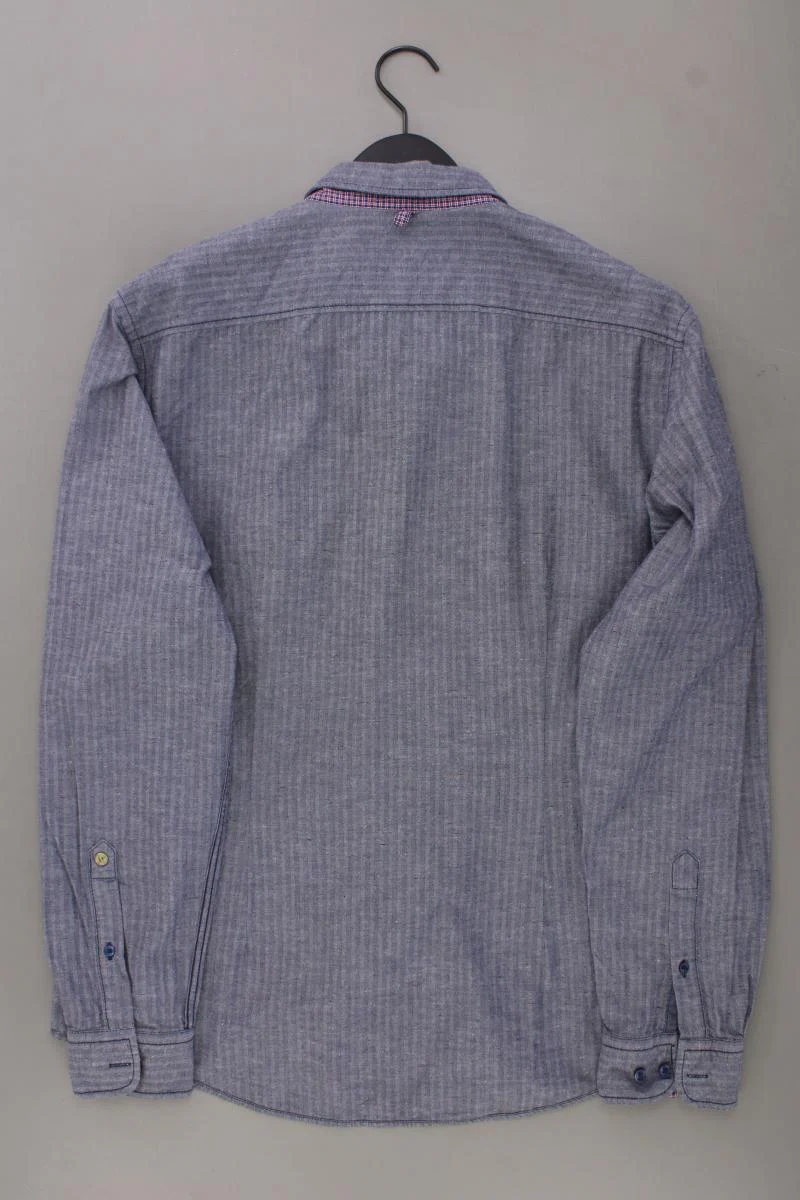 Lucky de Luca Langarmhemd für Herren Gr. XL blau aus Baumwolle - Image 3