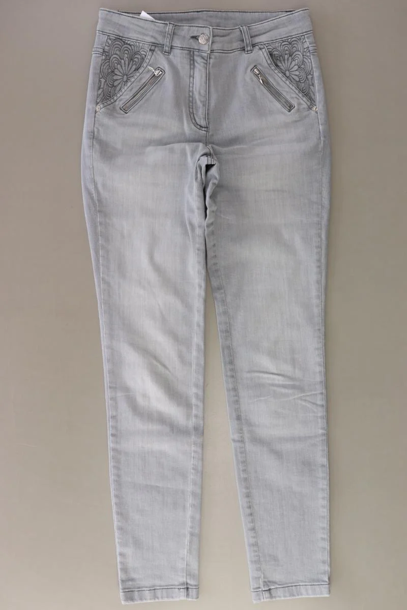 Madeleine Straight Jeans Gr. 36 grau aus Baumwolle