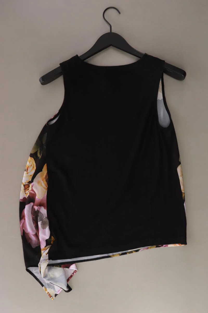 United Colors of Benetton Ärmellose Bluse Gr. 36 mit Blumenmuster schwarz - Image 2
