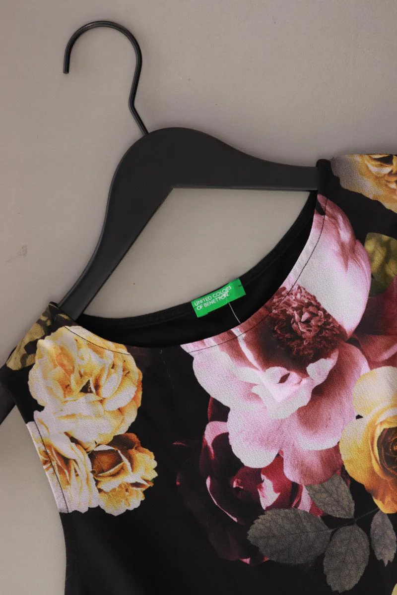 United Colors of Benetton Ärmellose Bluse Gr. 36 mit Blumenmuster schwarz - Image 3