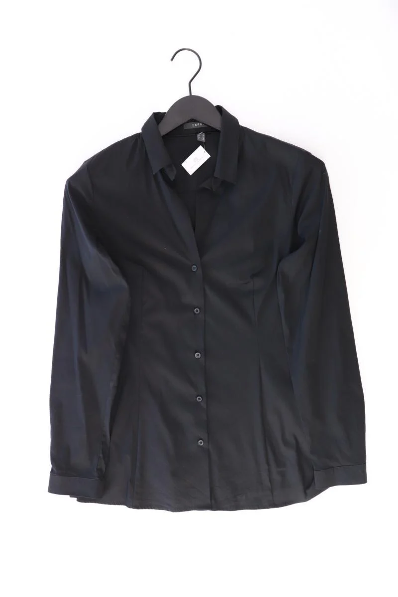 Esprit Langarmbluse Gr. 38 schwarz