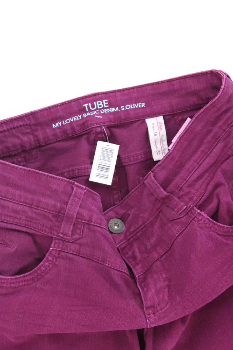 s.Oliver Skinny Jeans Gr. 38/L32 lila aus Baumwolle - Image 2