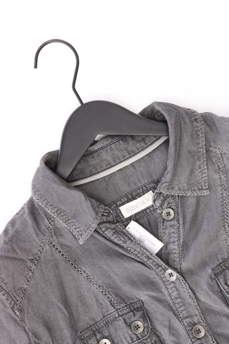 Bonita Regular Bluse Gr. 38 3/4 Ärmel grau aus Lyocell - Image 3