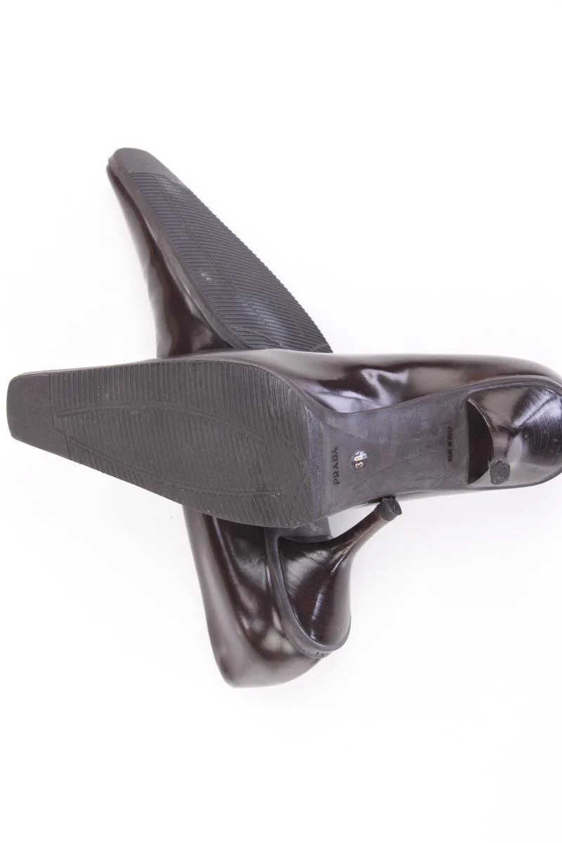 Prada Calzatura Donna Spazzolato Leder Pumps Gr. 38 braun - Image 4