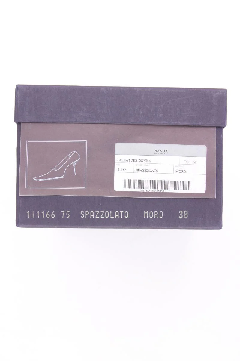 Prada Calzatura Donna Spazzolato Leder Pumps Gr. 38 braun - Image 7