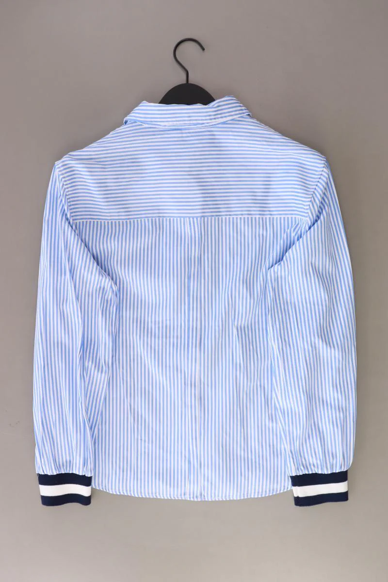 Emily & me Bluse Gr. UK 14 (M) gestreift Langarm blau aus Polyester - Image 2