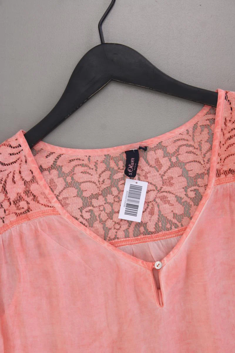 s.Oliver Ärmellose Bluse Gr. M neuwertig orange aus Viskose - Image 2