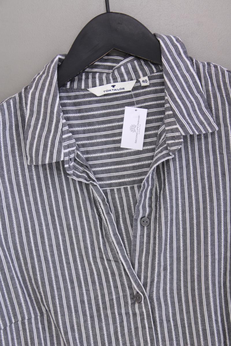 Tom Tailor Polokleid Gr. 40 gestreift Ärmellos grau - Image 2