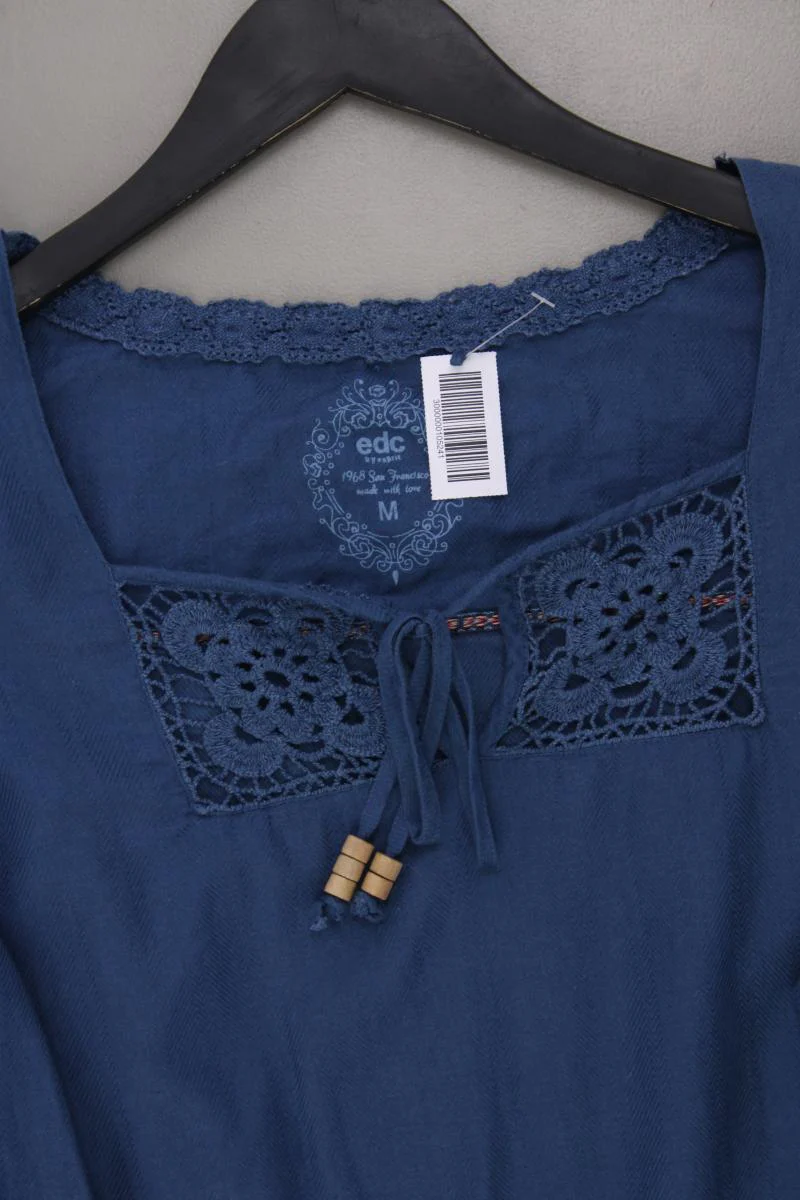 edc by Esprit Langarmbluse Gr. M blau aus Baumwolle - Image 2