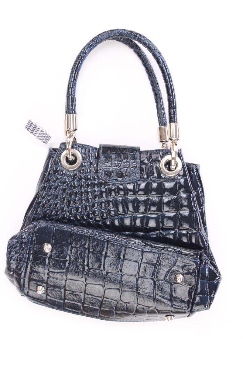 Henkeltasche blau aus Leder - Image 2