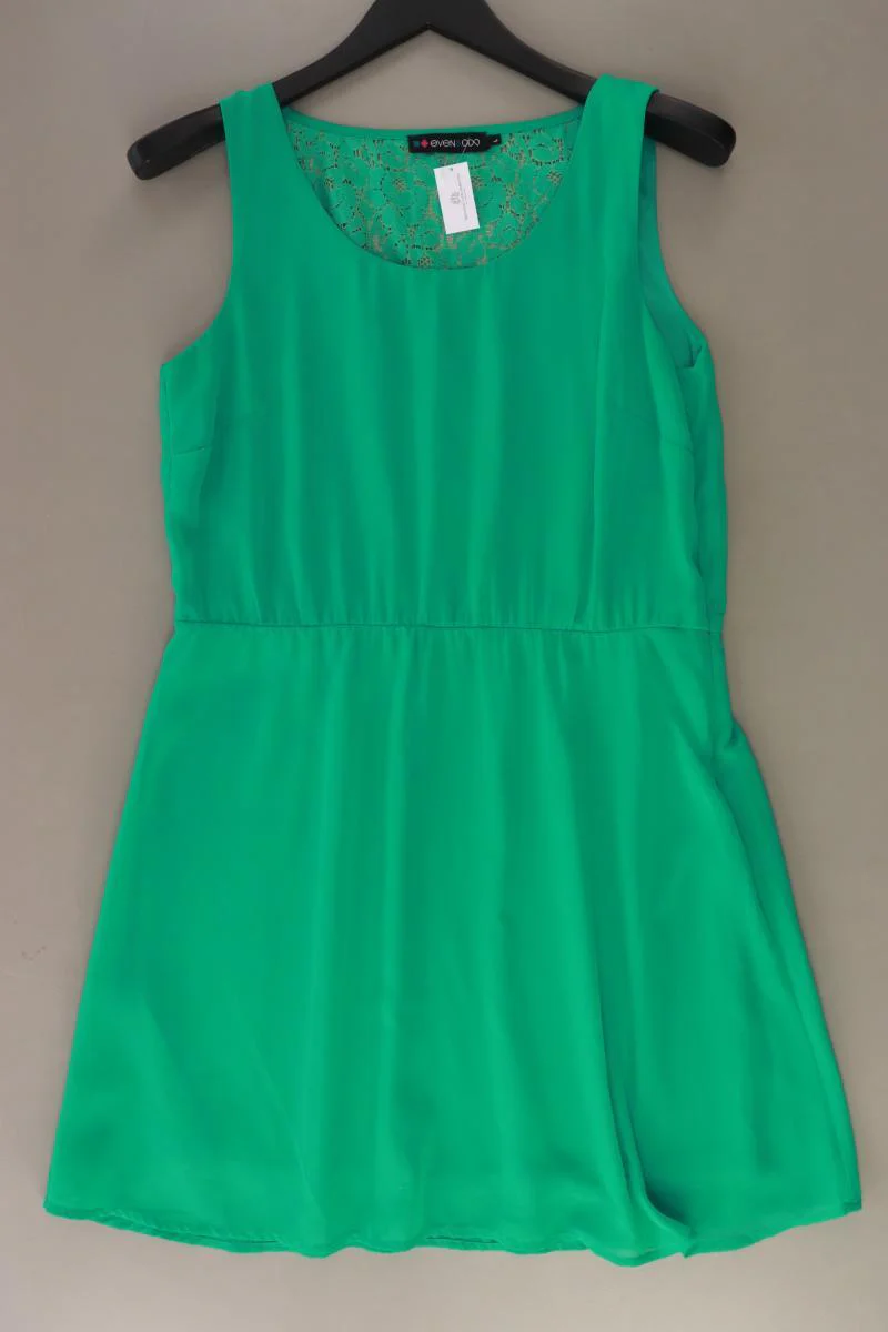 Even & Odd Chiffonkleid Gr. L Ärmellos grün aus Polyester