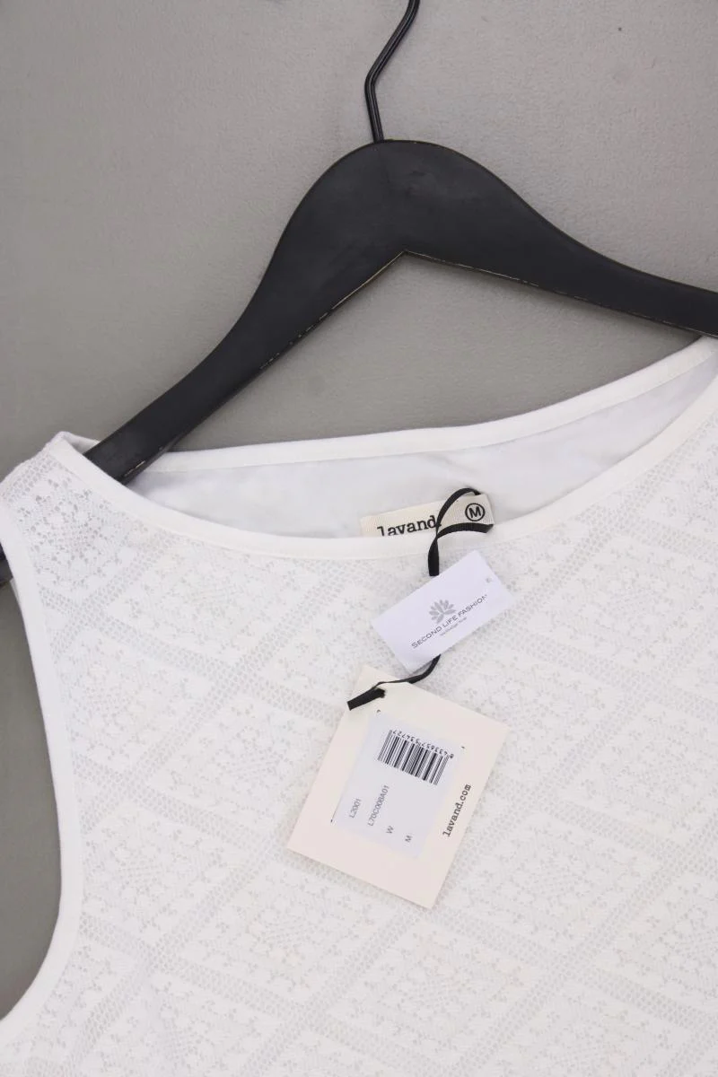 Lavand Spitzenkleid Gr. M neu mit Etikett Ärmellos weiß aus Baumwolle - Image 2