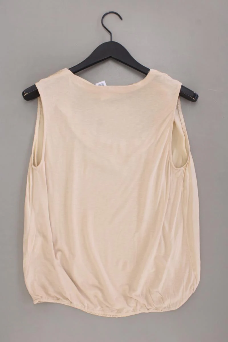 Steffen Schraut Seidenbluse Gr. 42 Ärmellos creme - Image 3