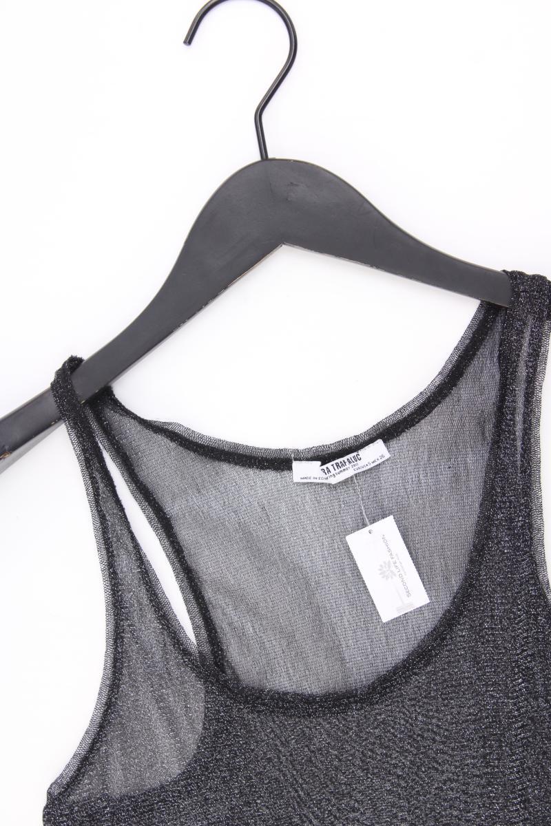 TRF Zara Trägertop Gr. S mit Glitzer silber - Image 2
