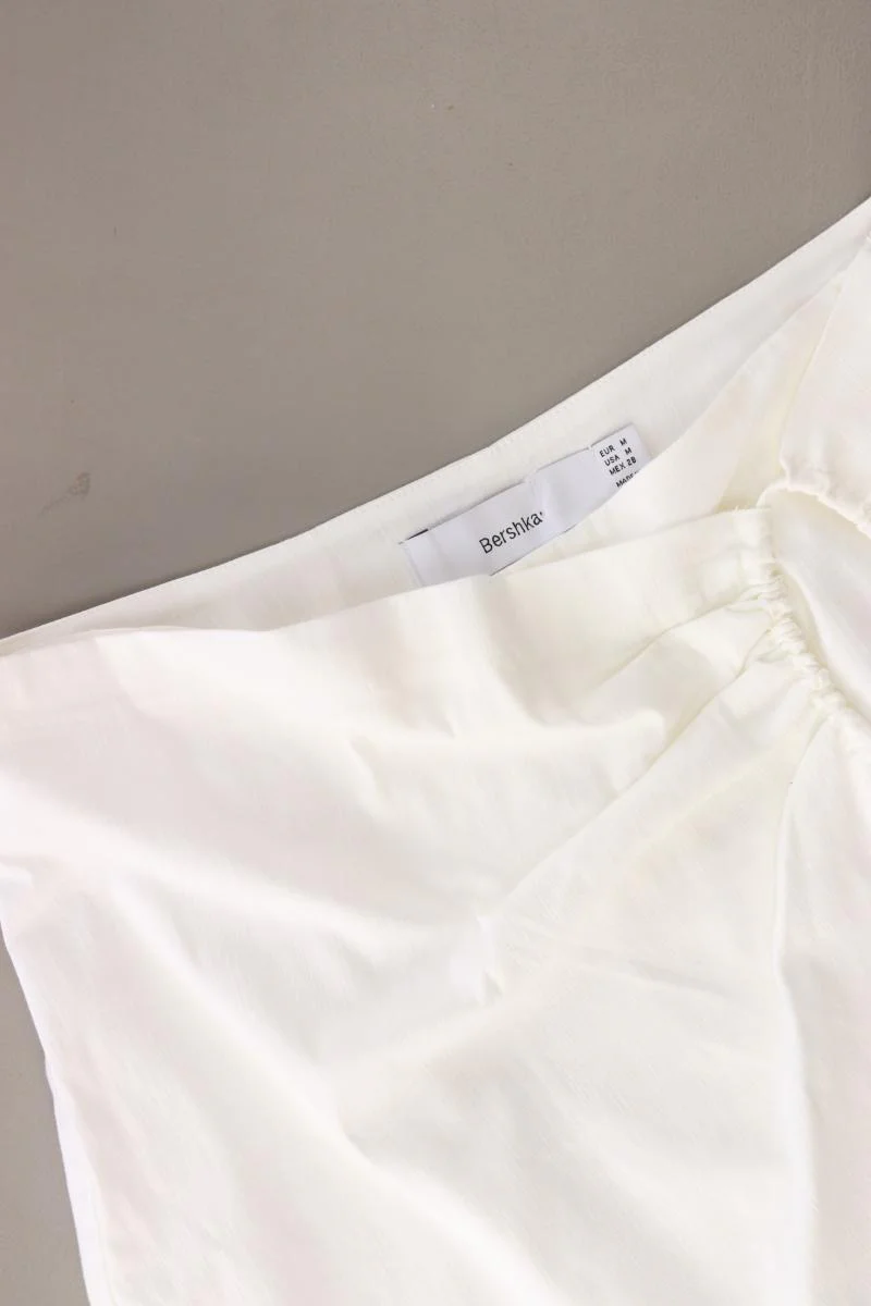 Bershka Skort Gr. M weiß aus Baumwolle - Image 3