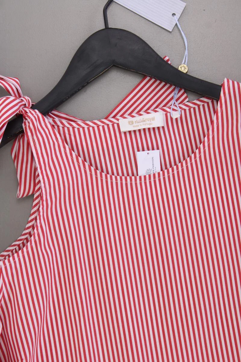 Rich&Royal Langarmbluse Gr. 40 gestreift neu mit Etikett rot aus Baumwolle - Image 2