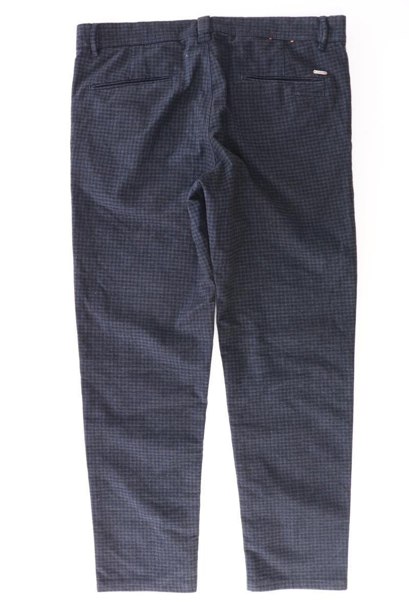 BOSS by Hugo Boss Chinohose für Herren Gr. 52 kariert blau aus Baumwolle - Image 2