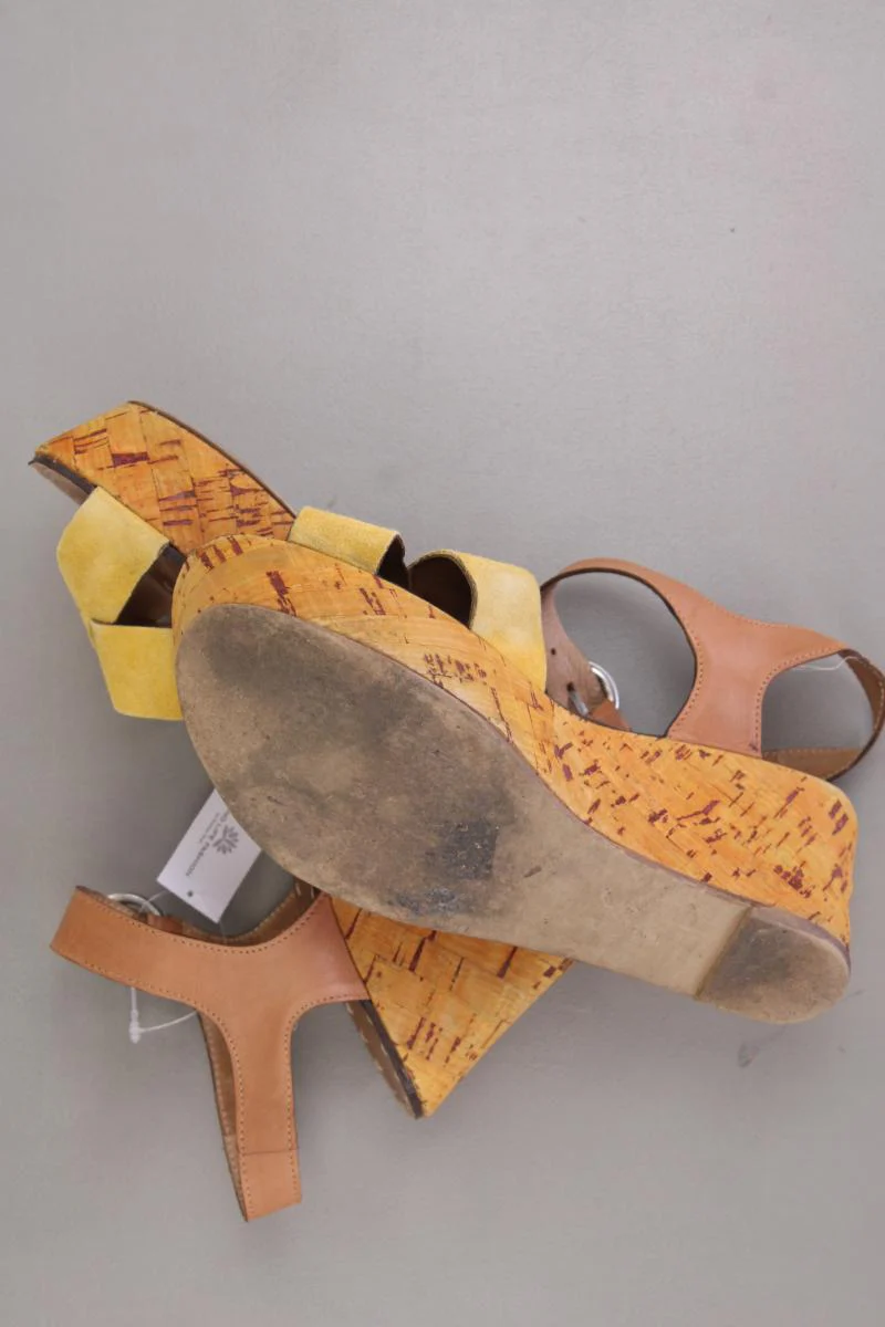Progetto Sandaletten mit Keilabsatz Gr. 39 gelb - Image 4