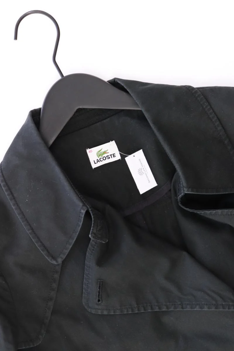 Lacoste Trenchcoat Gr. 40 schwarz aus Baumwolle - Image 3