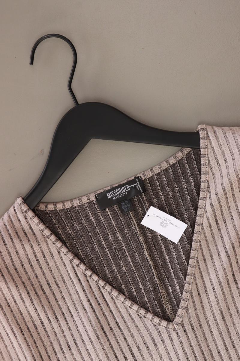 MISSGUIDED Maternity Shirt Gr. 44 gestreift Langarm grau aus Polyester - Image 3