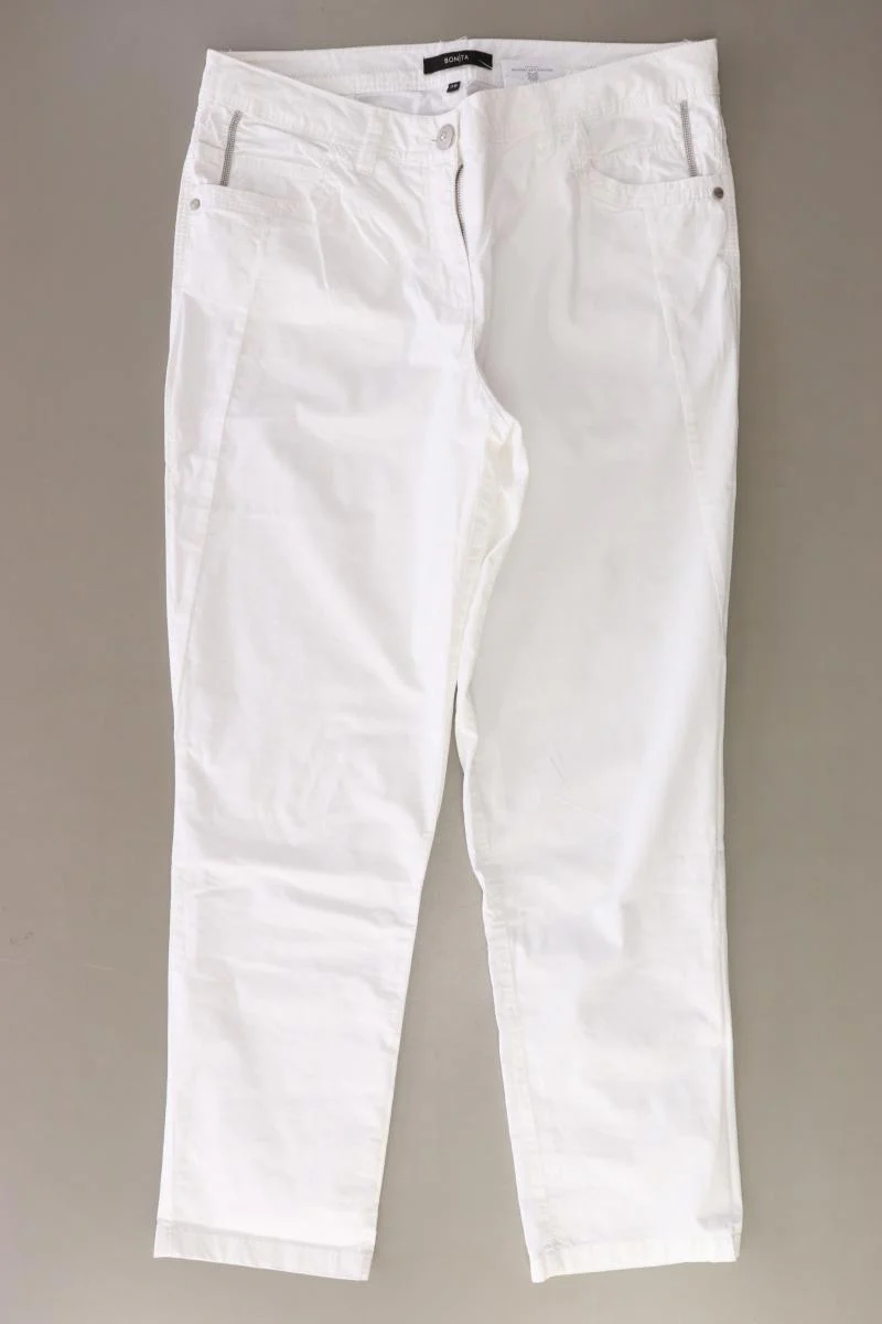 Bonita Hose Gr. 38 weiß aus Baumwolle