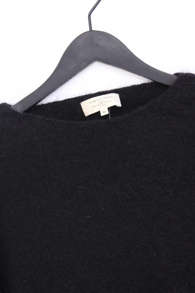 La Maille Sézanne Feinstrickpullover Gr. XS schwarz aus Mohair - Image 2
