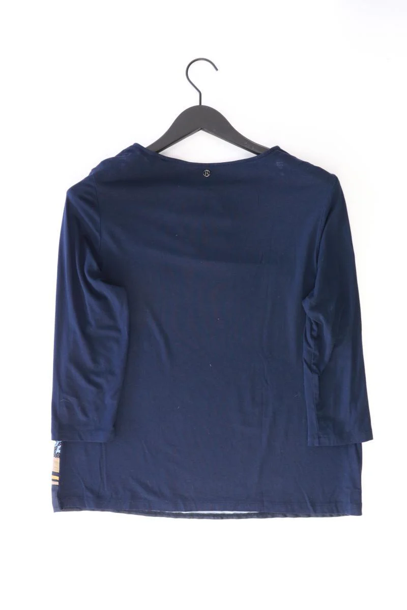 Bonita Regular Bluse Gr. M mit Blumenmuster 3/4 Ärmel blau aus Viskose - Image 2