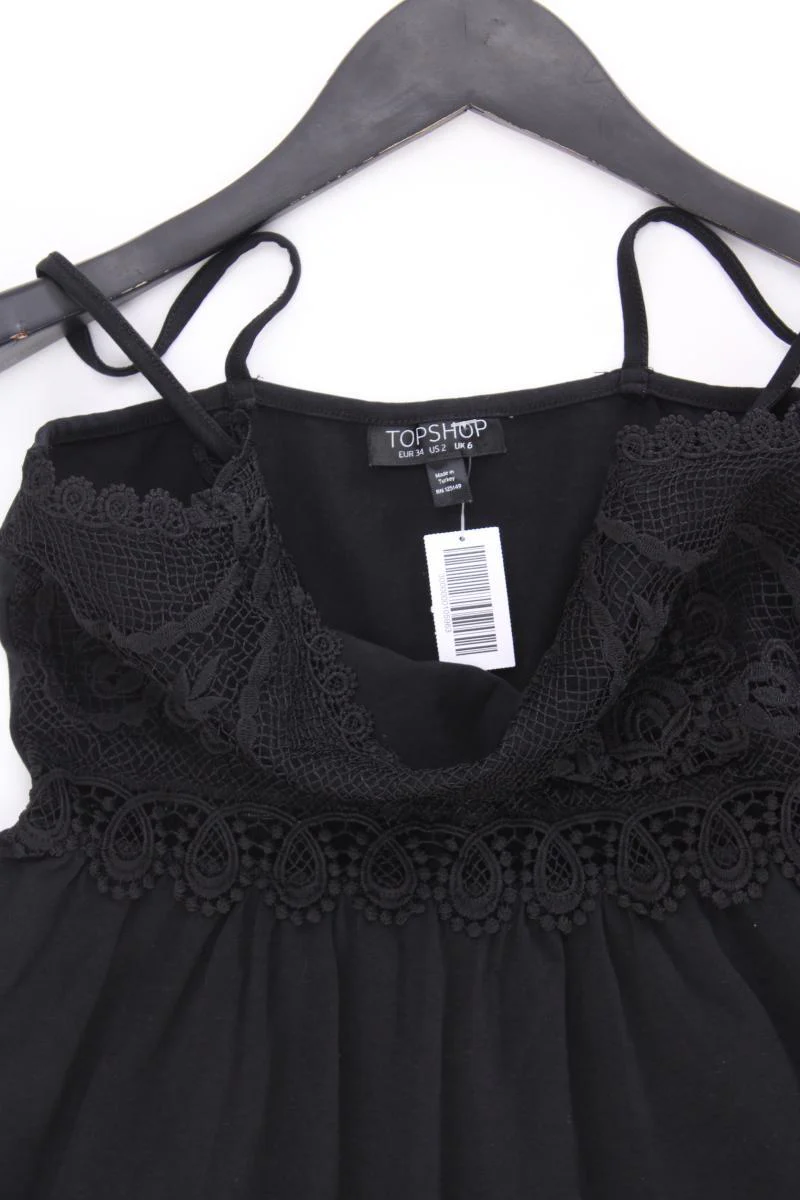 Topshop Trägerkleid Gr. 34 schwarz aus Baumwolle - Image 2