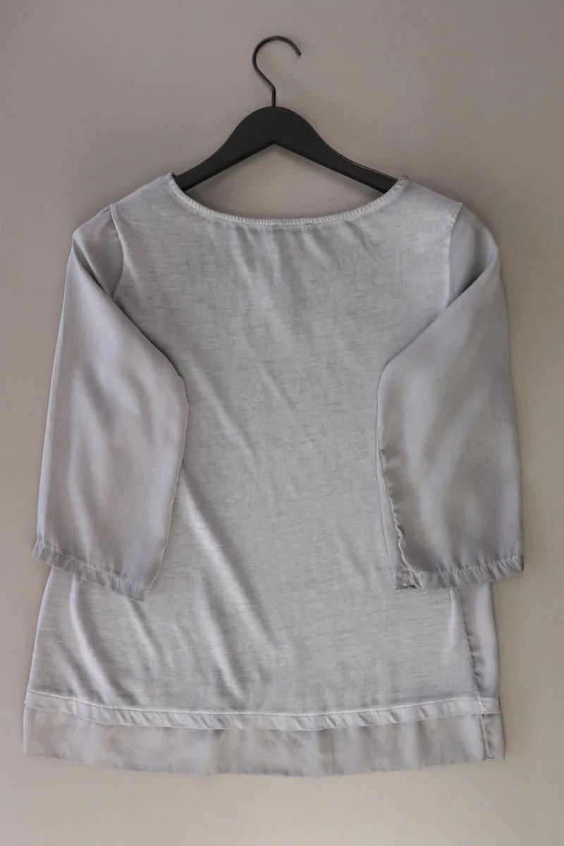 Tom Tailor Regular Bluse Gr. L 3/4 Ärmel mit Pailletten grau - Image 2