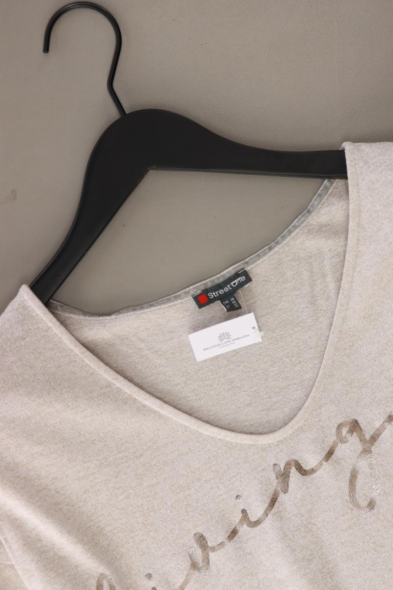 Street One Feinstrickpullover Gr. 36 mit Pailletten creme aus Viskose - Image 3