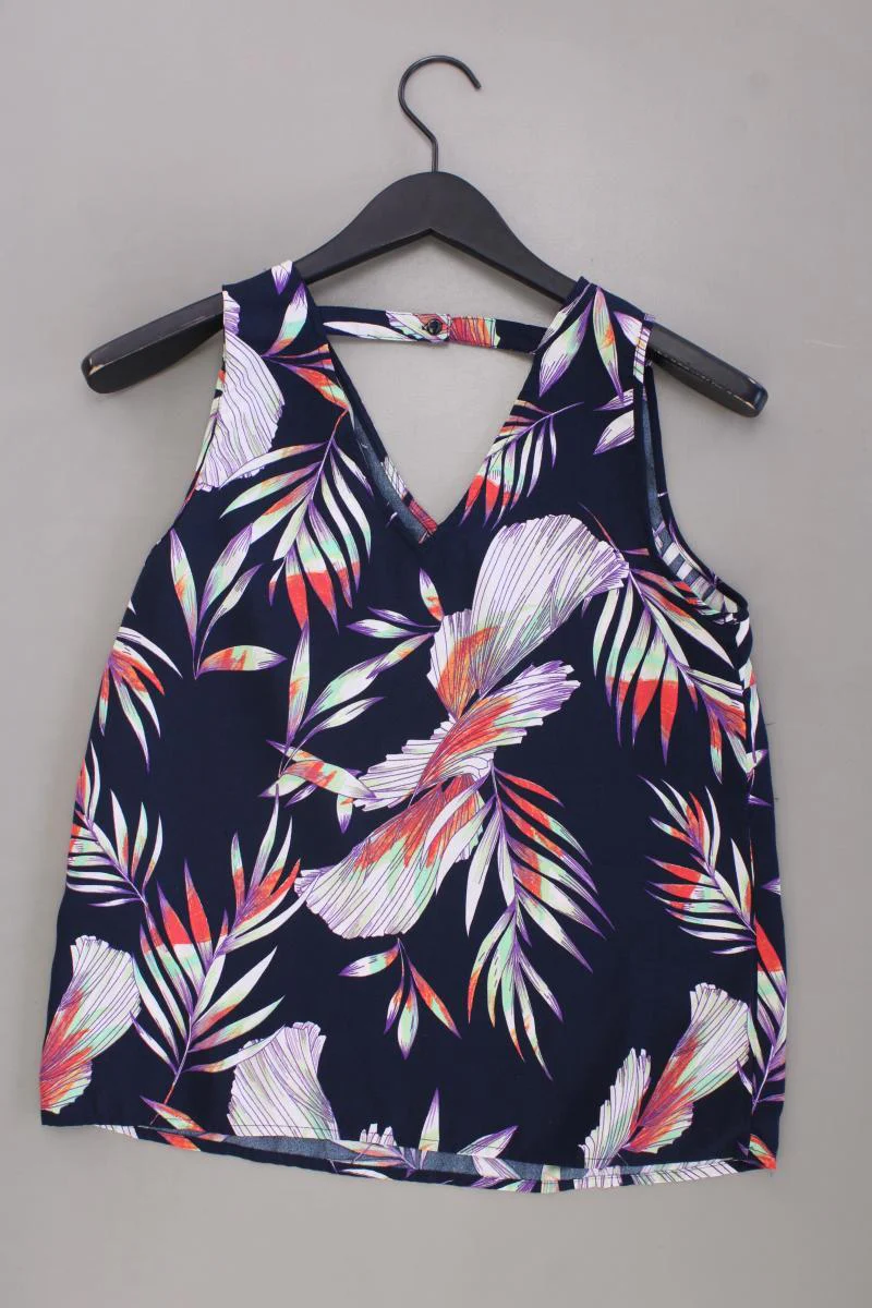 Vero Moda Ärmellose Bluse Gr. S mit Blumenmuster blau aus Polyester - Image 3