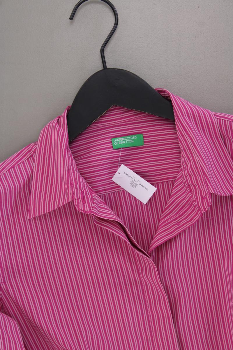 United Colors of Benetton Langarmbluse Gr. S gestreift pink aus Baumwolle - Image 2